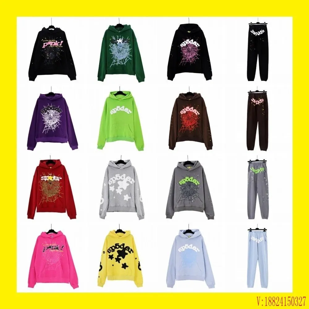 hip-hop singer sp5der printed couple hoodie, men's and women's hoodie, sports suit
 (39)